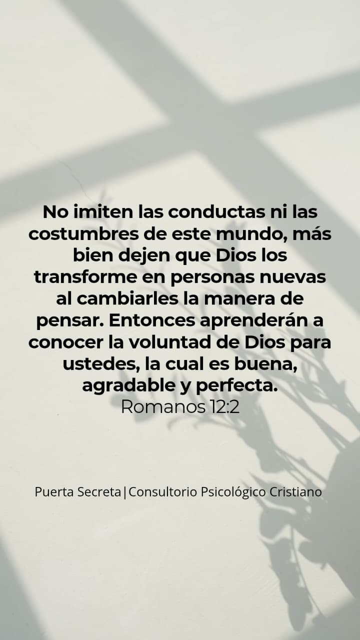 No imitar a este mundo - Puerta Secreta Psicoterapia